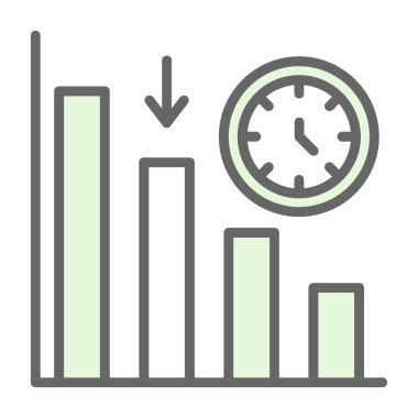 İş ve finans simgesinin vektör illüstrasyonu