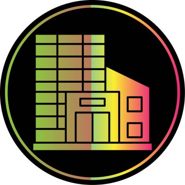 Basit Alışveriş Merkezi simgesi, vektör illüstrasyonu