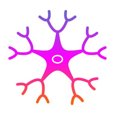 İnsan beyni ikonu. İnsan beyin vektör simgesi rengini izole et