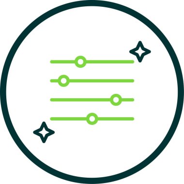 Bir yıldız simgesinin vektör illüstrasyonu