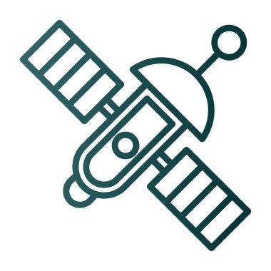 uydu simgesi, vektör illüstrasyonu basit tasarım