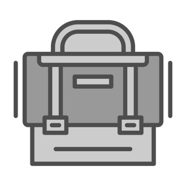 evrak çantası simgesi, vektör illüstrasyonu basit tasarım