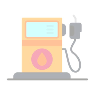 elektrik ısıtıcı simgesi, vektör illüstrasyonu