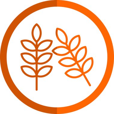 Buğday simgesi, vektör illüstrasyonu basit tasarım