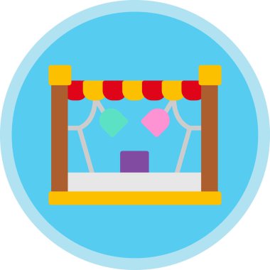 Sahne Ağı simgesi, vektör illüstrasyonu