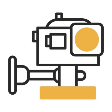 Eylem Kamerası simgesi, vektör illüstrasyonu basit tasarım