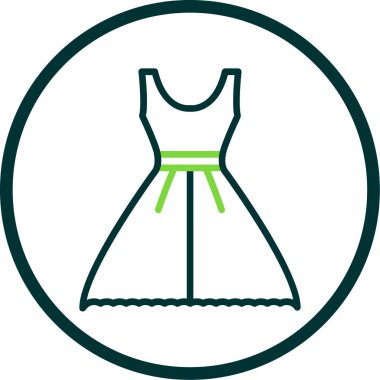 Elbise. Web simgesi basit illüstrasyon 