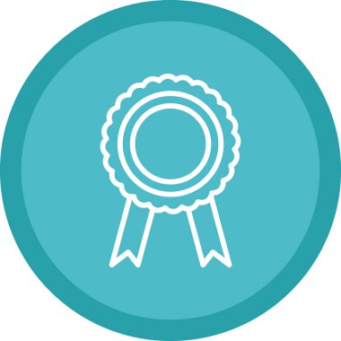 Madalya. Web simgesi basit illüstrasyon