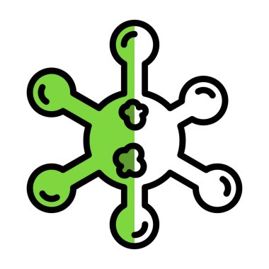 Virüs ikonu vektör illüstrasyonu