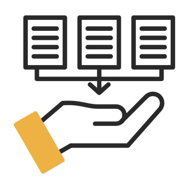 Veri paylaşımı vektör simgesi