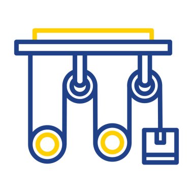 Vinç simgesinin vektör illüstrasyonu