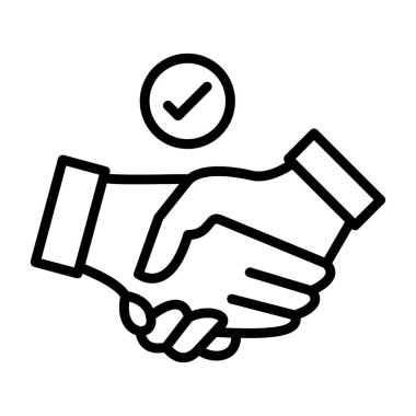 deal vector thin line icon