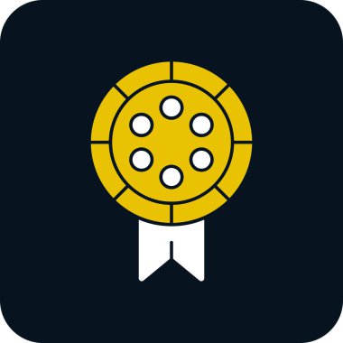 Ödül simgesi soyut arkaplanda izole edildi