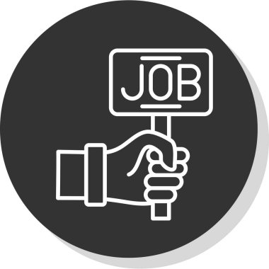 Görev modern simgesinin vektör çizimi