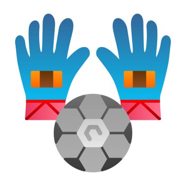 Ellerinde futbol topu olan izole futbol eldivenleri.