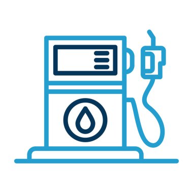 yakıt vektörü renk simgesi