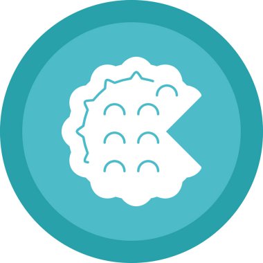 Kek. Web simgesi basit illüstrasyon