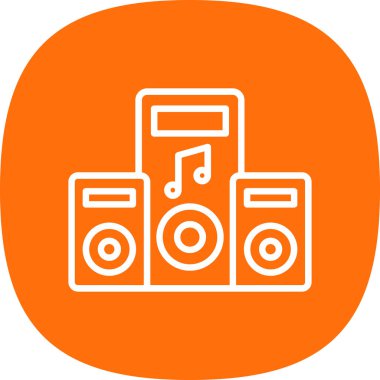 hoparlör simgesi, vektör illüstrasyonu basit tasarım