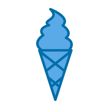 dondurma ikonu vektör illüstrasyonu