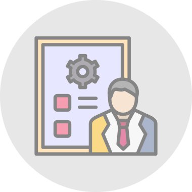 İş simgesinin vektör illüstrasyonu