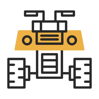 İHA simgesi vektör illüstrasyonu