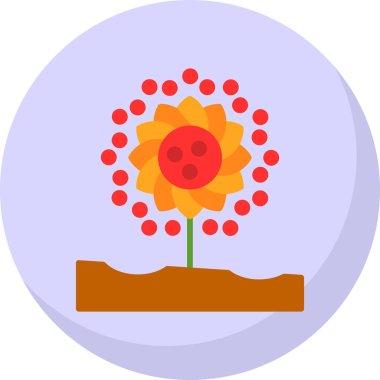 Çiçeğin vektör illüstrasyonu