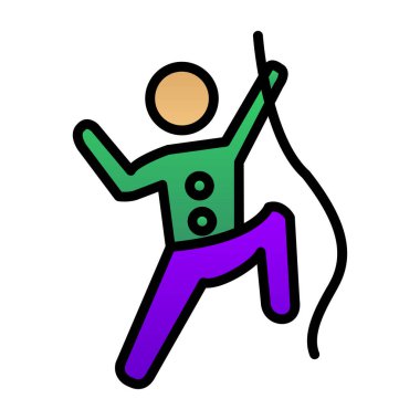 Web simgesi vektör illüstrasyonuna tırmanılıyor