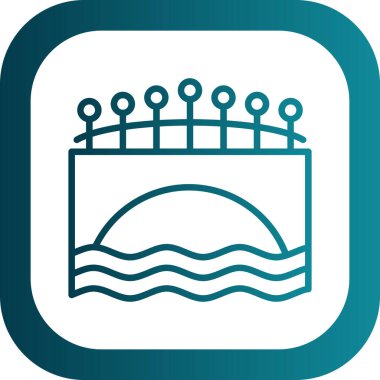 güzel havuz kabartma vektör simgesi