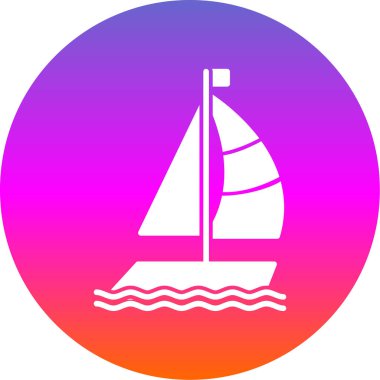 tekne web simgesi basit illüstrasyon