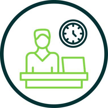 Müşteri hizmeti simgesi, vektör illüstrasyonu