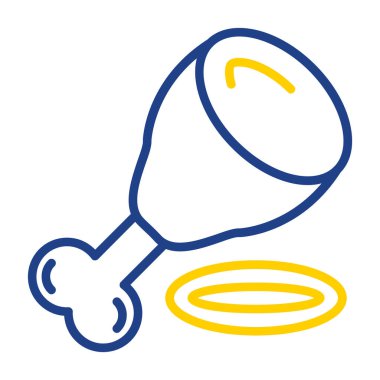 Tavuk budu. Web simgesi basit illüstrasyon