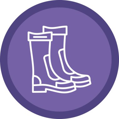 Welly bot simgesi, vektör illüstrasyon tasarımı