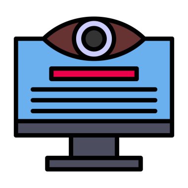 Göz simgesi vektör illüstrasyonu