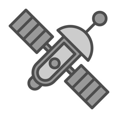 uydu simgesi, vektör illüstrasyonu basit tasarım