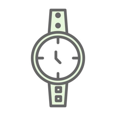 Kol saati web simgesi basit illüstrasyon 