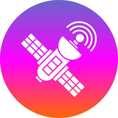 uydu simgesi, vektör illüstrasyonu basit tasarım