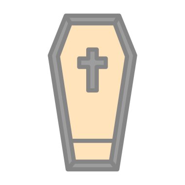 mezar simgesi vektör illüstrasyonu