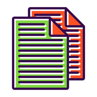 belge simgesi vektör illüstrasyonu 