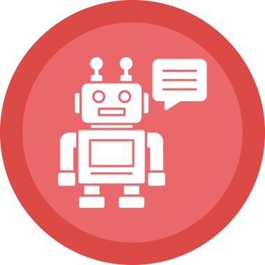 robot ikon vektör illüstrasyonu