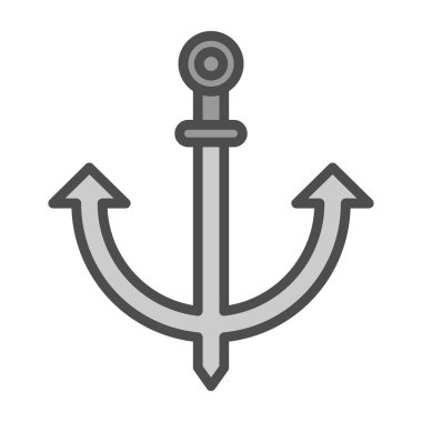 çapa işareti simgesi, vektör çizim            