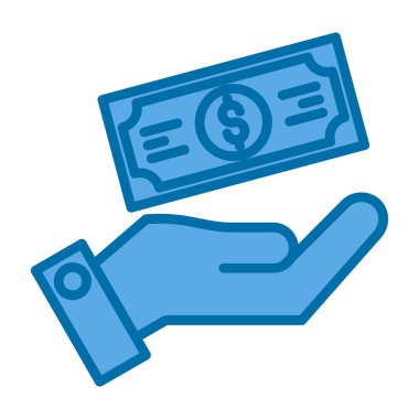 Ödeme web simgesi, vektör illüstrasyonu