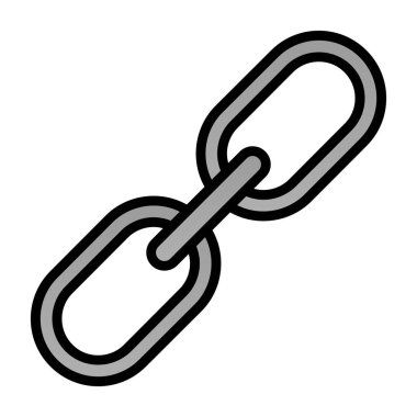 Zincir simgesi, vektör illüstrasyonu