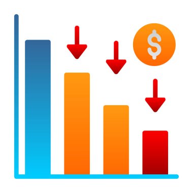 Grafik grafikli iş grafiği.