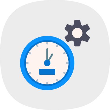 Zaman yönetimi simgesi vektör illüstrasyonu