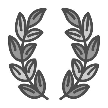 Defne çelengi ağ vektör simgesi