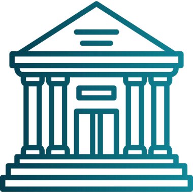 Banka binası. vektör illüstrasyonu