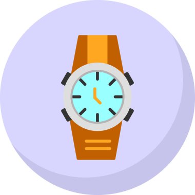 Wristwatch web icon simple illustration 