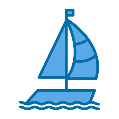 tekne web simgesi basit illüstrasyon