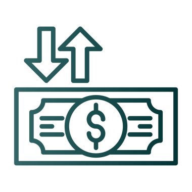 Dolar simgesi vektör illüstrasyonu