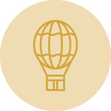 sıcak hava balonu. vektör çizim